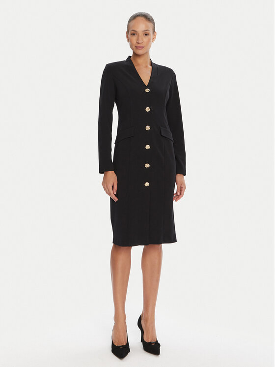Joseph Ribkoff Sukienka koktajlowa 253072 Czarny Regular Fit