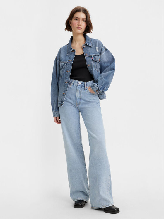 Levi's® Džinsi Ribcage A6081-0002 Zils Wide Leg