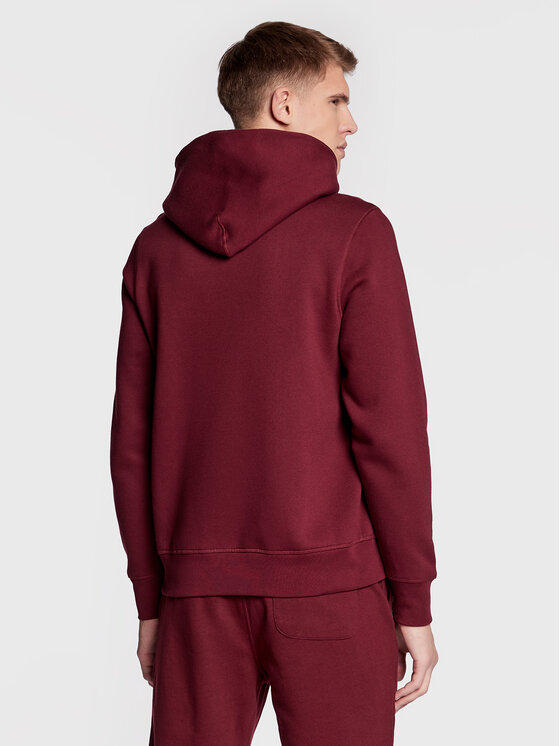Felpa Flag Arch MW0MW27842 Bordeaux Regular Fit