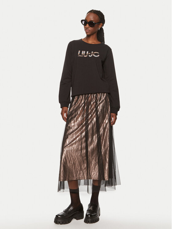 Liu Jo Sport Liu Jo Sport Pulóver TF4146 FS090 Fekete Regular Fit