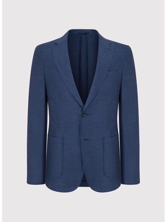 Pako Lorente Pako Lorente Marynarka P25SF-3X-005 Granatowy Slim Fit