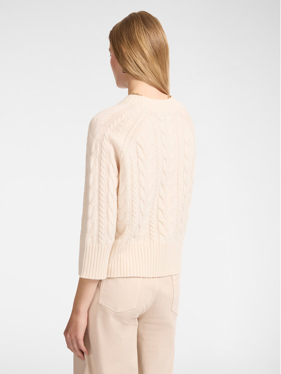 Elena Mirò Elena Mirò Cardigan M412Z000537N002 Bianco Boxy Fit