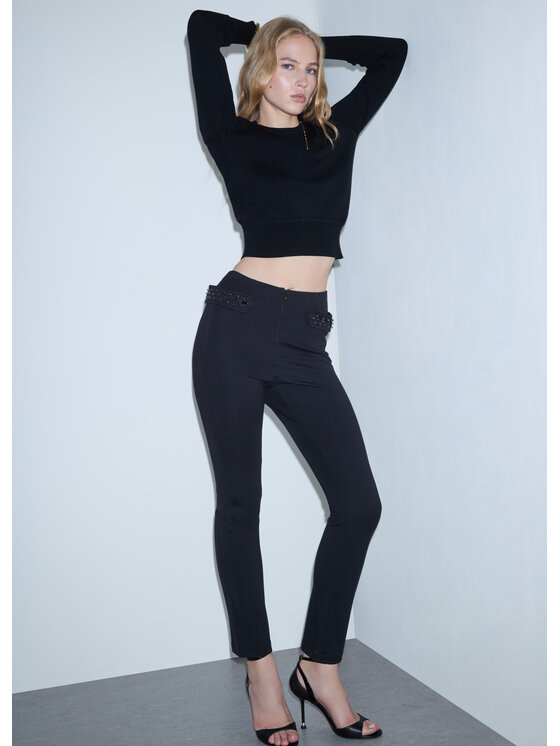 Liu Jo Liu Jo Pantaloni di tessuto TF6018J397022222 Nero Regular Fit