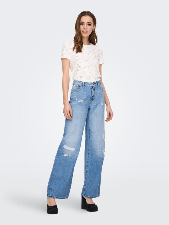 JDY JDY Tričko 15158450 Biela Regular Fit