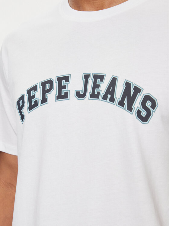 Pepe Jeans Pepe Jeans Marškinėliai Clement PM509220 Écru Regular Fit