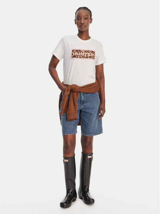 Hunter Hunter T-shirt Essentials HARW0011261 Bianco Regular Fit