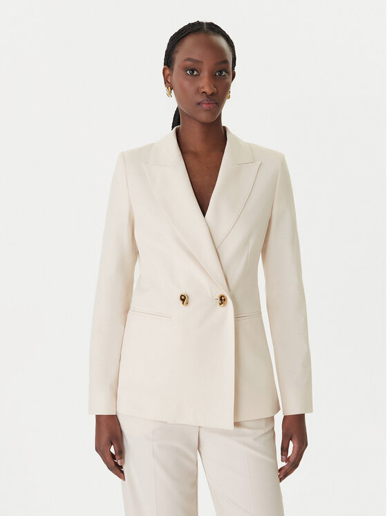 Marella Marella Suknjič Tropico 2613041121 Bela Regular Fit