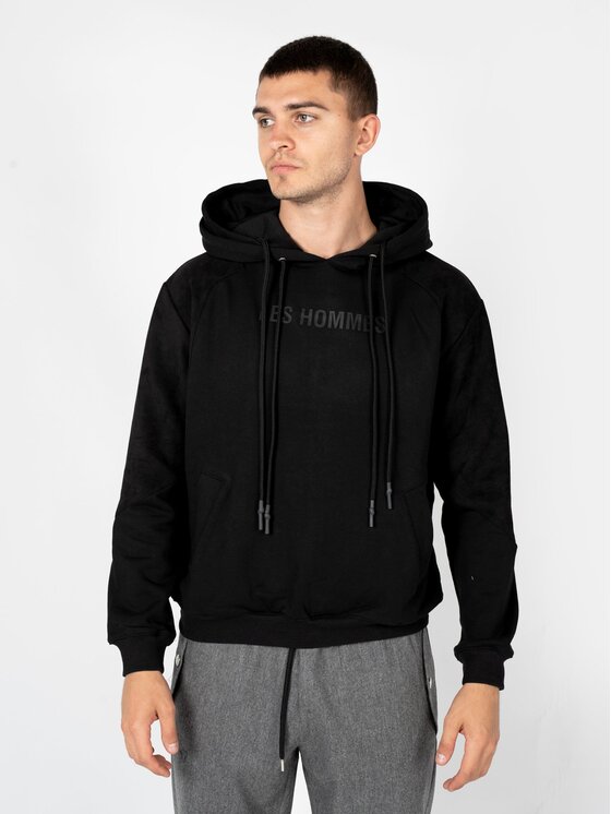 Les Hommes Les Hommes Mikina LBH1001700F Černá Regular Fit