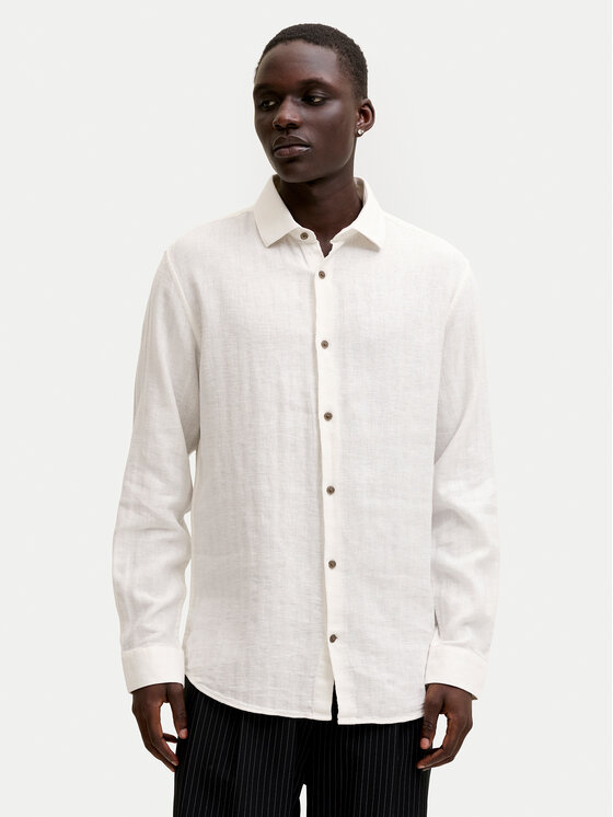 Jack & Jones Jack & Jones Риза Blaparker 12292161 Екрю Regular Fit