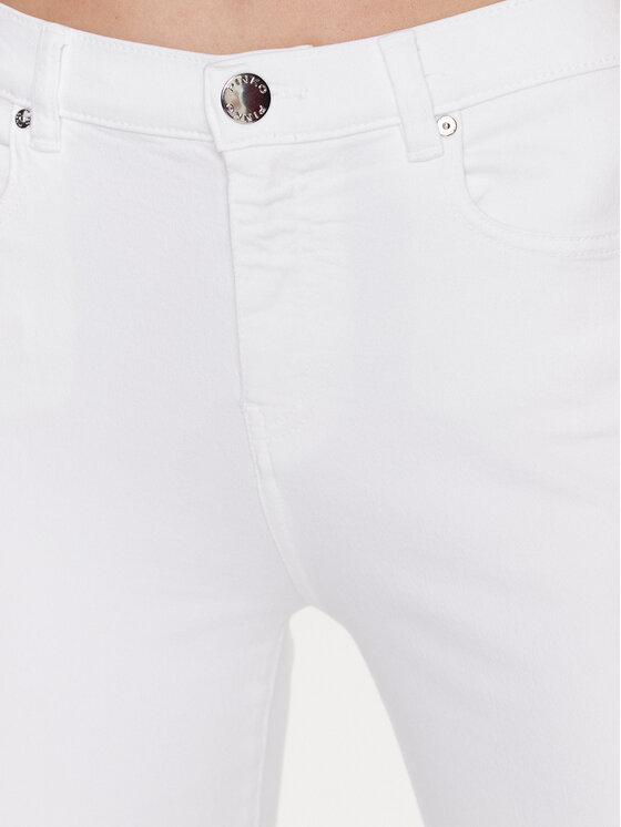 PINKO Pinko Jeans hlače Brenda 100172 A0FQ Bela Bootcut Fit