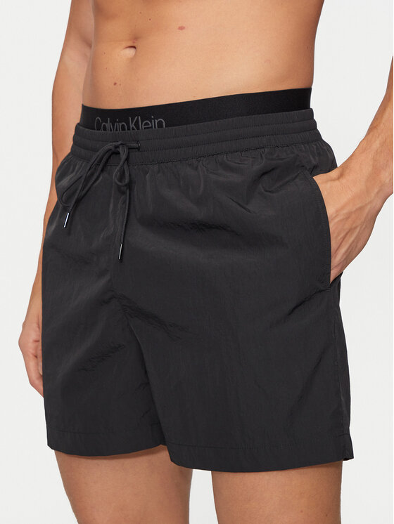 Badeshorts Calvin Klein Swimwear, Größe M Schwarz KM0KM01081
