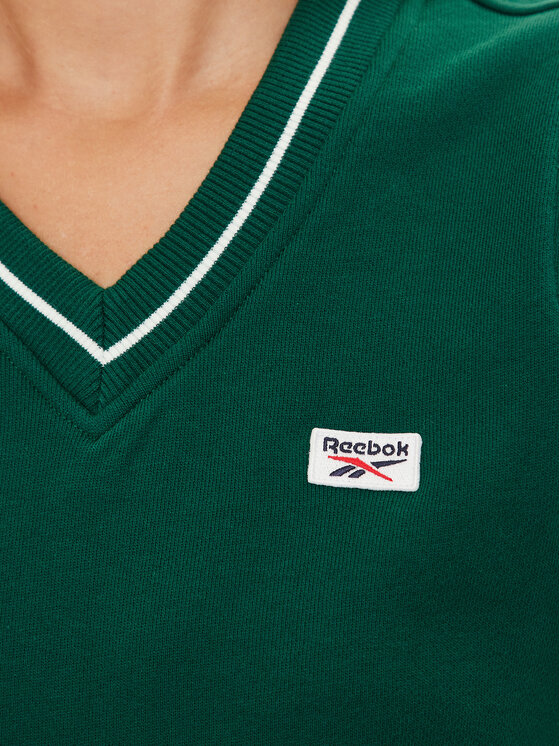 Reebok Reebok Maglione Cl Cs Vest 100075522 Verde Regular Fit