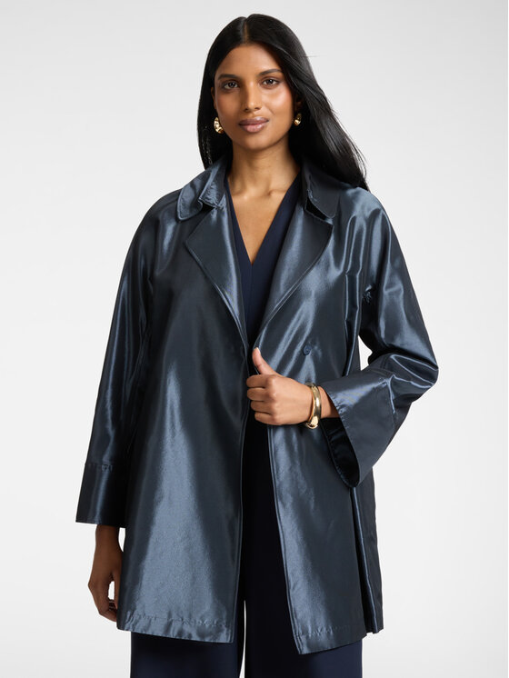 Elena Mirò Elena Mirò Cappotto invernale F093P000235N024 Blu A-Line Fit