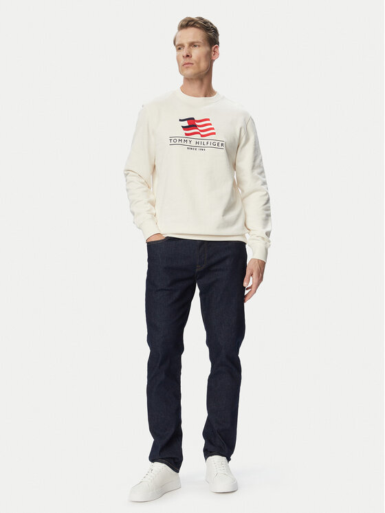 Tommy Hilfiger Tommy Hilfiger Jopa Main Flag MW0MW43383 Svetlo bež Regular Fit