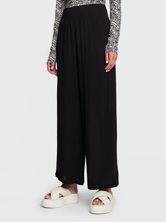 LAUREN RALPH LAUREN Lauren Ralph Lauren Kalhoty z materiálu 20151090 Černá Regular Fit