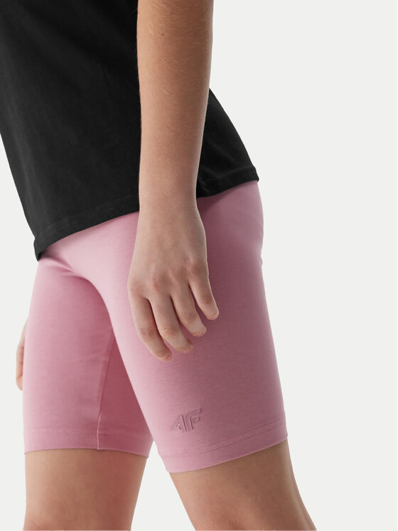 4F 4F Αθλητικό σορτς 4FJWSS24TTIGF129 Ροζ Slim Fit