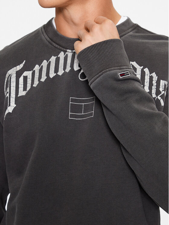 Tommy Jeans Tommy Jeans Džemperis Grunge Arch DM0DM17792 Juoda Relaxed Fit