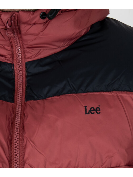 Lee Lee Kurtka zimowa 112339012 Czerwony Regular Fit