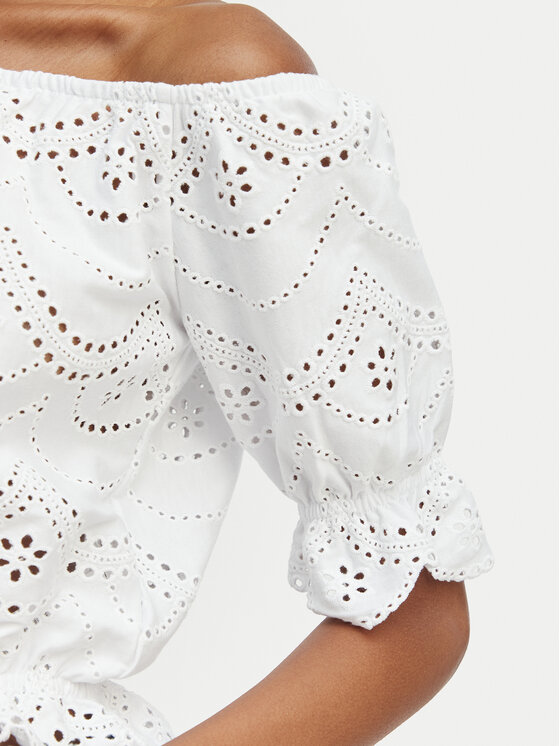 Guess Guess Palaidinė W6GP47 K3336 Balta Regular Fit