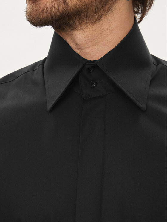 KARL LAGERFELD KARL LAGERFELD Srajca 605008 Črna Slim Fit