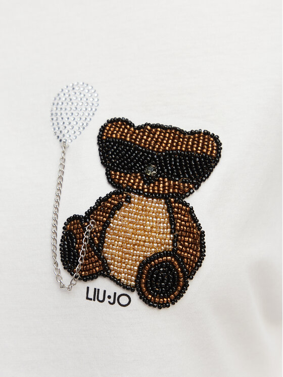 Liu Jo Liu Jo Majica WA6414 JS923 Bela Regular Fit
