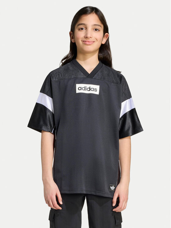adidas adidas Тишърт Jersey JX3880 Черен Loose Fit