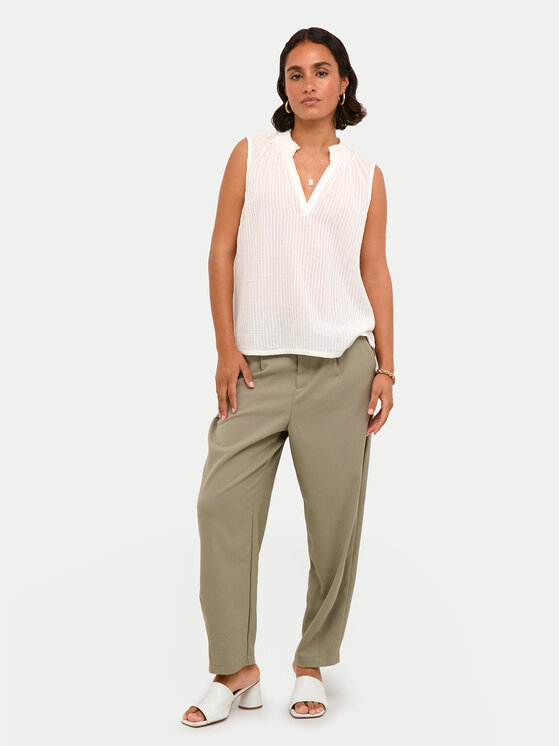 Kaffe Kaffe Τοπ Alice 10508545 Λευκό Regular Fit