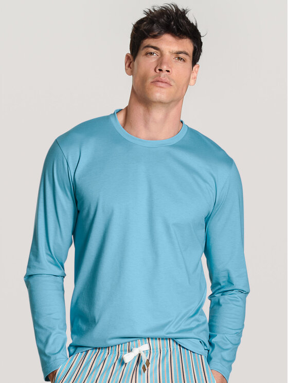 Calida Calida T-Shirt 15784 Błękitny Comfortable Fit