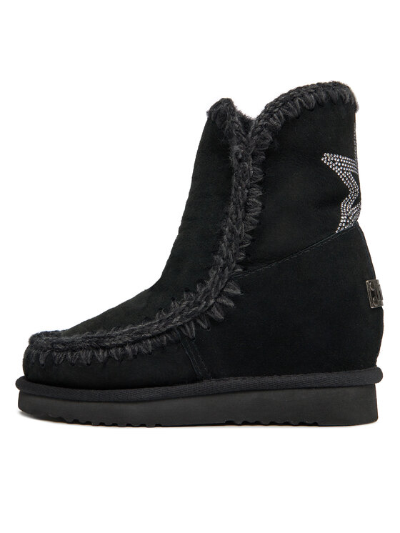 Mou Mou Sniego batai Inner Wedge FW121049A Juoda