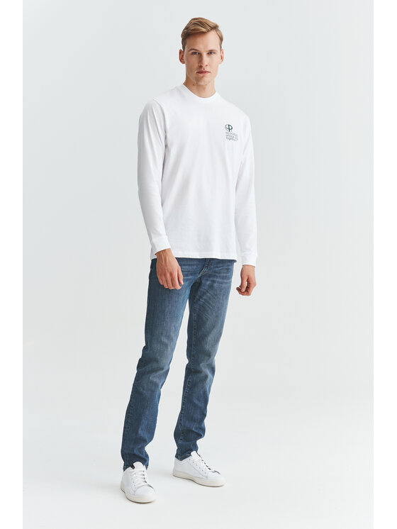Pako Lorente Pako Lorente Longsleeve C21WF-TL-05 Biały Oversize