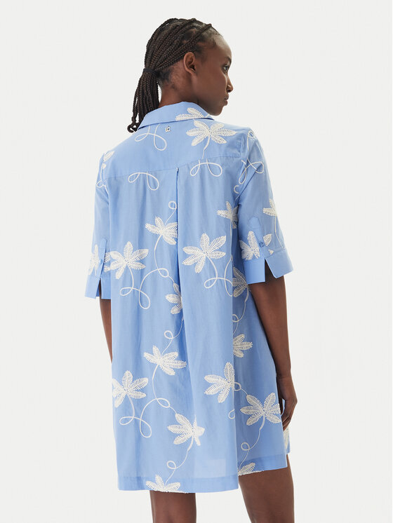 LOLA CASADEMUNT LOLA CASADEMUNT Rochie tip cămașă LS2616135 Albastru Relaxed Fit