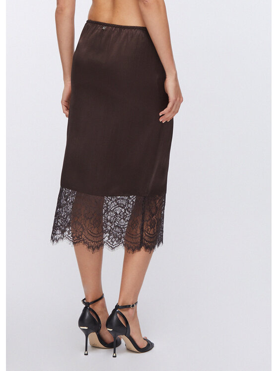 Liu Jo Liu Jo Spódnica midi CA6121T450AP9576 Brązowy Regular Fit