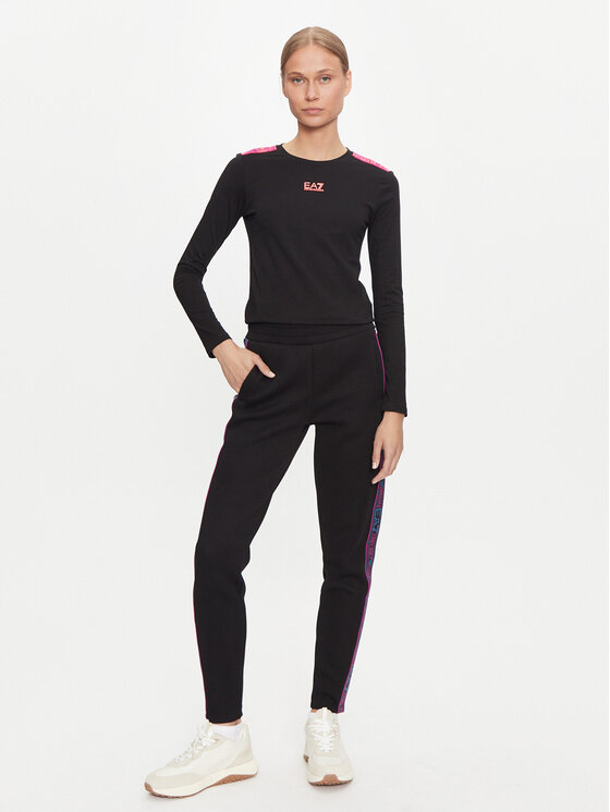EA7 Emporio Armani EA7 Emporio Armani Bluză 6DTT16 TJLOZ 1200 Negru Regular Fit