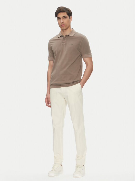 BOSS BOSS Polo majica Prime 50507813 Rjava Regular Fit