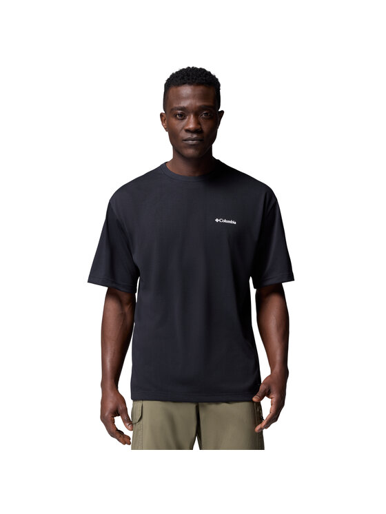Columbia Columbia T-shirt Columbia Cedar Trail Back Graphic Tee Nero Regular Fit