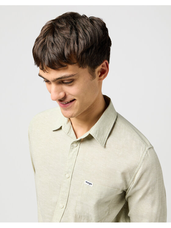 Wrangler Wrangler Camicia 112362732 Verde Regular Fit