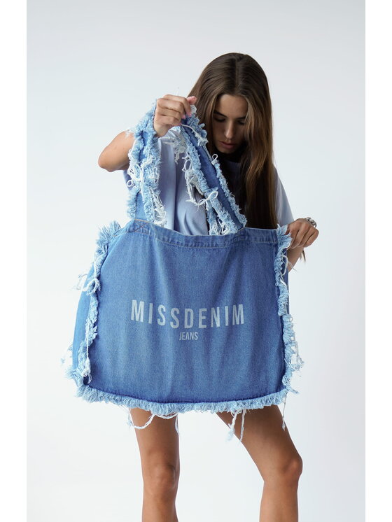 MissDenim MissDenim Torba Blue Ripped Bag Niebieski