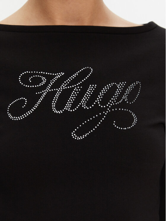 HUGO HUGO Bluse 50537227 Schwarz Slim Fit