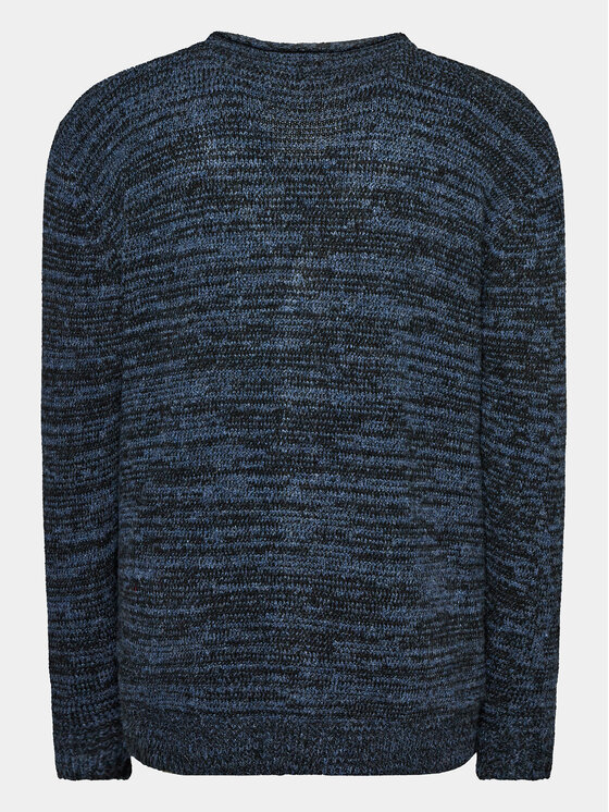 INDICODE INDICODE Kardigan Akille 35-723 Granatowy Regular Fit