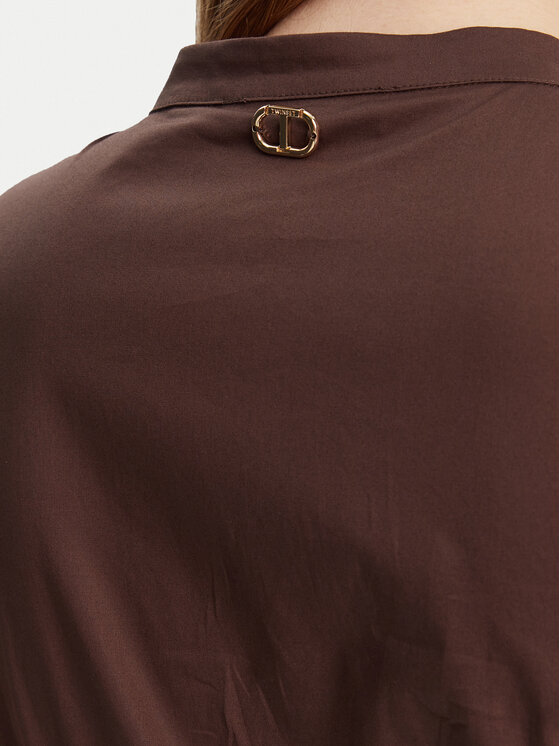 TWINSET TWINSET Φόρεμα καθημερινό 251TT2101 Καφέ Regular Fit