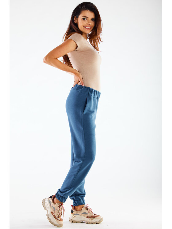 Infinite You Infinite You Dámske nohavice M275 Modrá Basic Fit