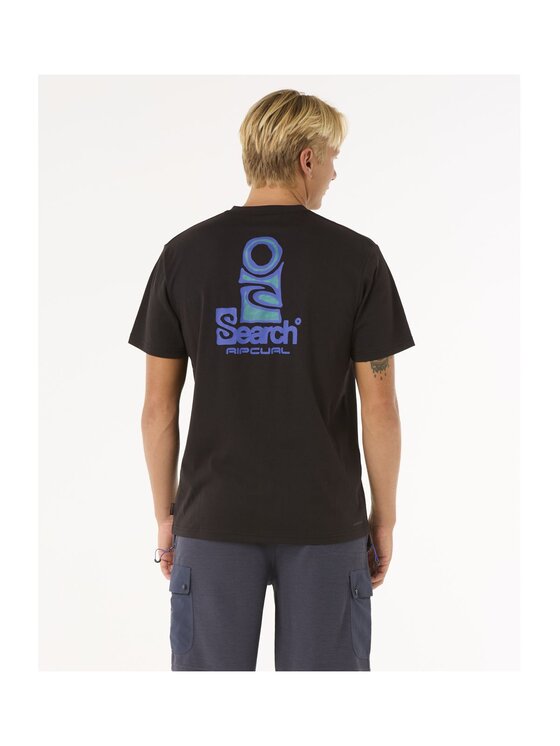 Rip Curl Rip Curl T-Shirt Vaporcool Search Stack Tee Czarny Standard Fit
