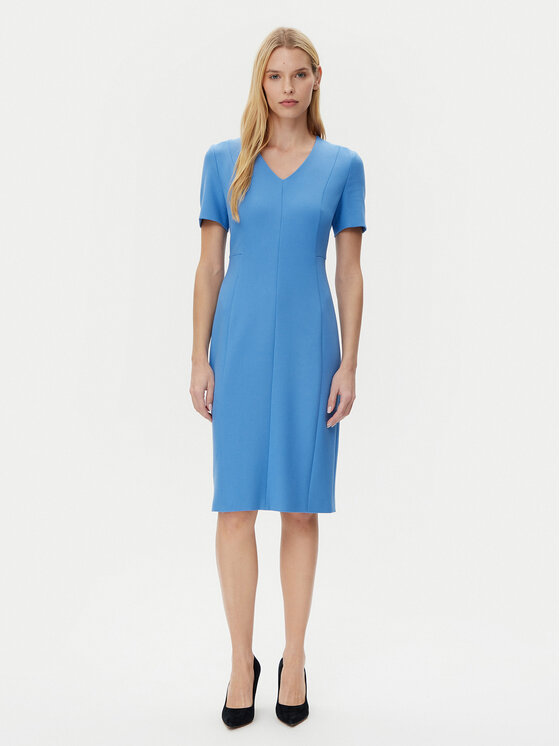 BOSS BOSS Haljina za svaki dan Damaisa 50490044 Plava Slim Fit