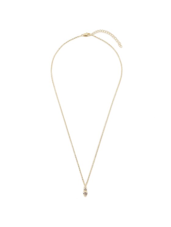 Luv AJ Luv AJ Набір з 2 ланцюжків Stellar Bezel Charm Necklace Set HOL22-N-SBCN-G Золотий