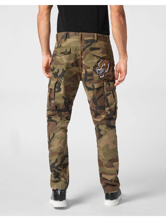 PHILIPP PLEIN PHILIPP PLEIN Džínsy 11461 Čierna Cargo Fit
