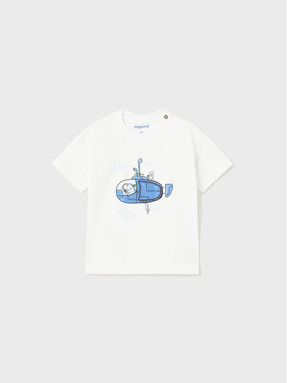 Mayoral T-Shirt 1029 Biały Regular Fit