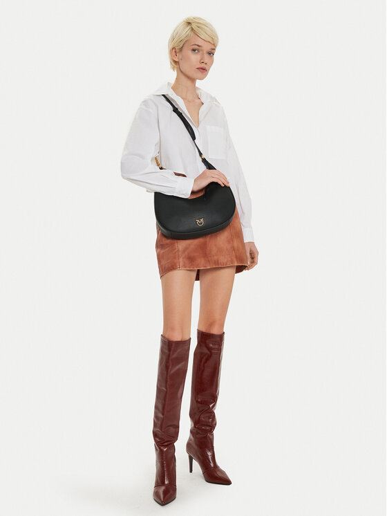 PINKO PINKO Borsetta Brioche Hobo Classic AI 24-25 PLTT 101526 A29Q Nero