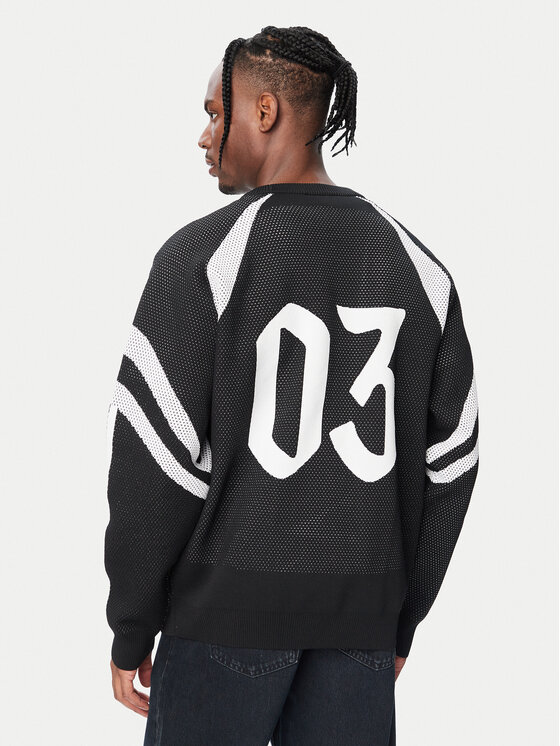 adidas adidas Bluza House Of Tiro Knitted KF4814 Czarny Loose Fit