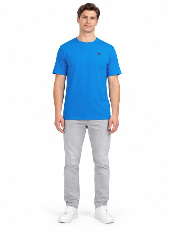 4F 4F T-shirt 4FWAW26TTSHM3578-33S Blu Regular Fit