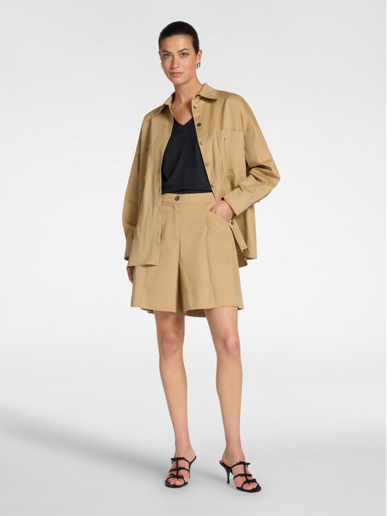 Elena Mirò Elena Mirò Pantaloni di tessuto P000P100500N012 Crema A-Line Fit